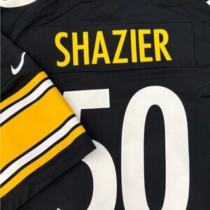 Men’s NFL Nike Black and Yellow Steelers  Jersey